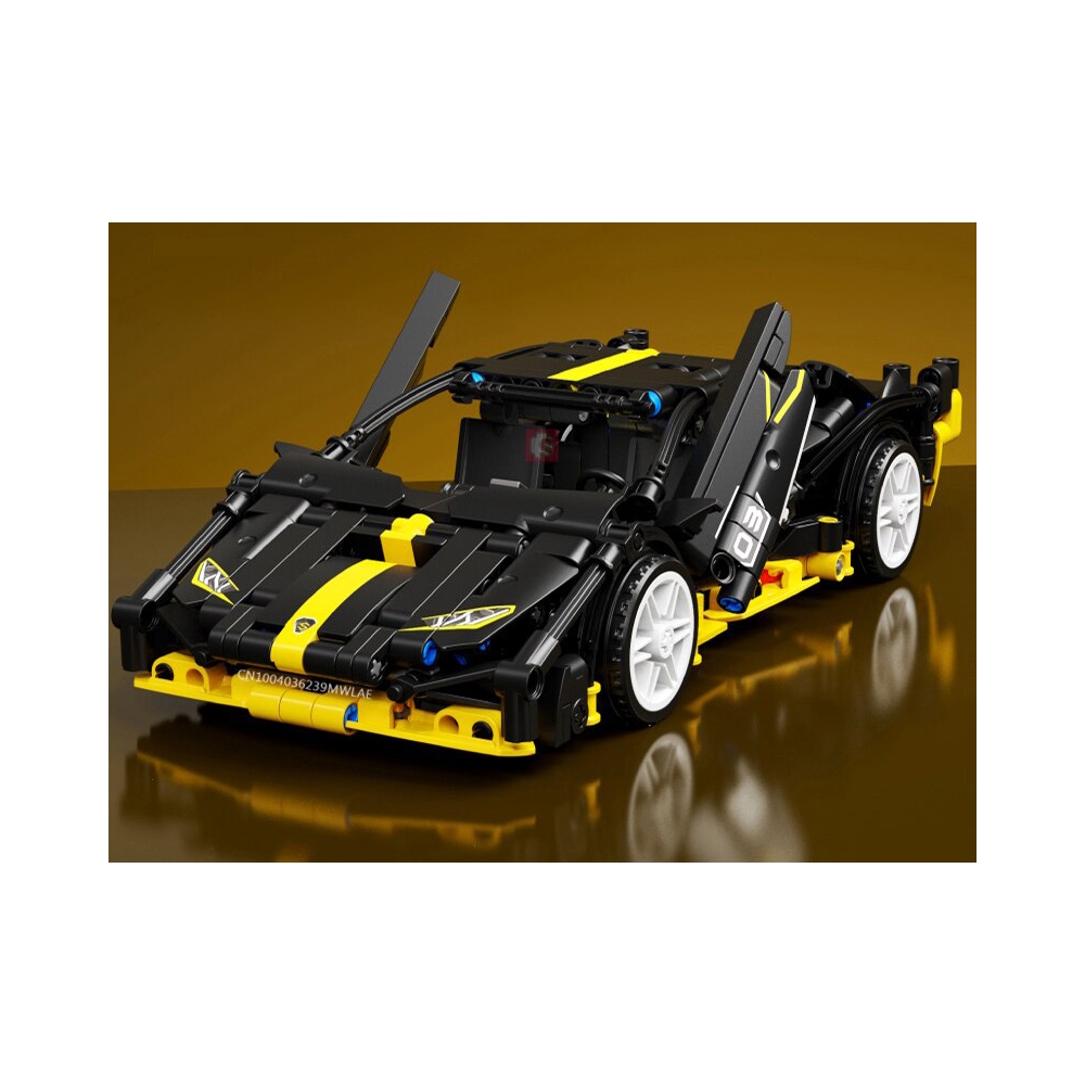 Konstruktorius Sportinis automobilis Juodas 589 el.-Žaislai, Konstruktoriai, Lego, statybiniai blokai-e-vaikas