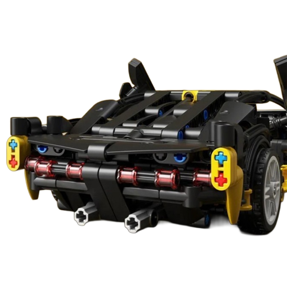 Konstruktorius Sportinis automobilis Juodas 589 el.-Žaislai, Konstruktoriai, Lego, statybiniai blokai-e-vaikas