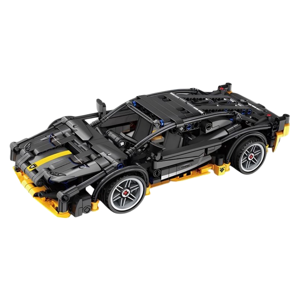 Konstruktorius Sportinis automobilis Juodas 589 el.-Žaislai, Konstruktoriai, Lego, statybiniai blokai-e-vaikas