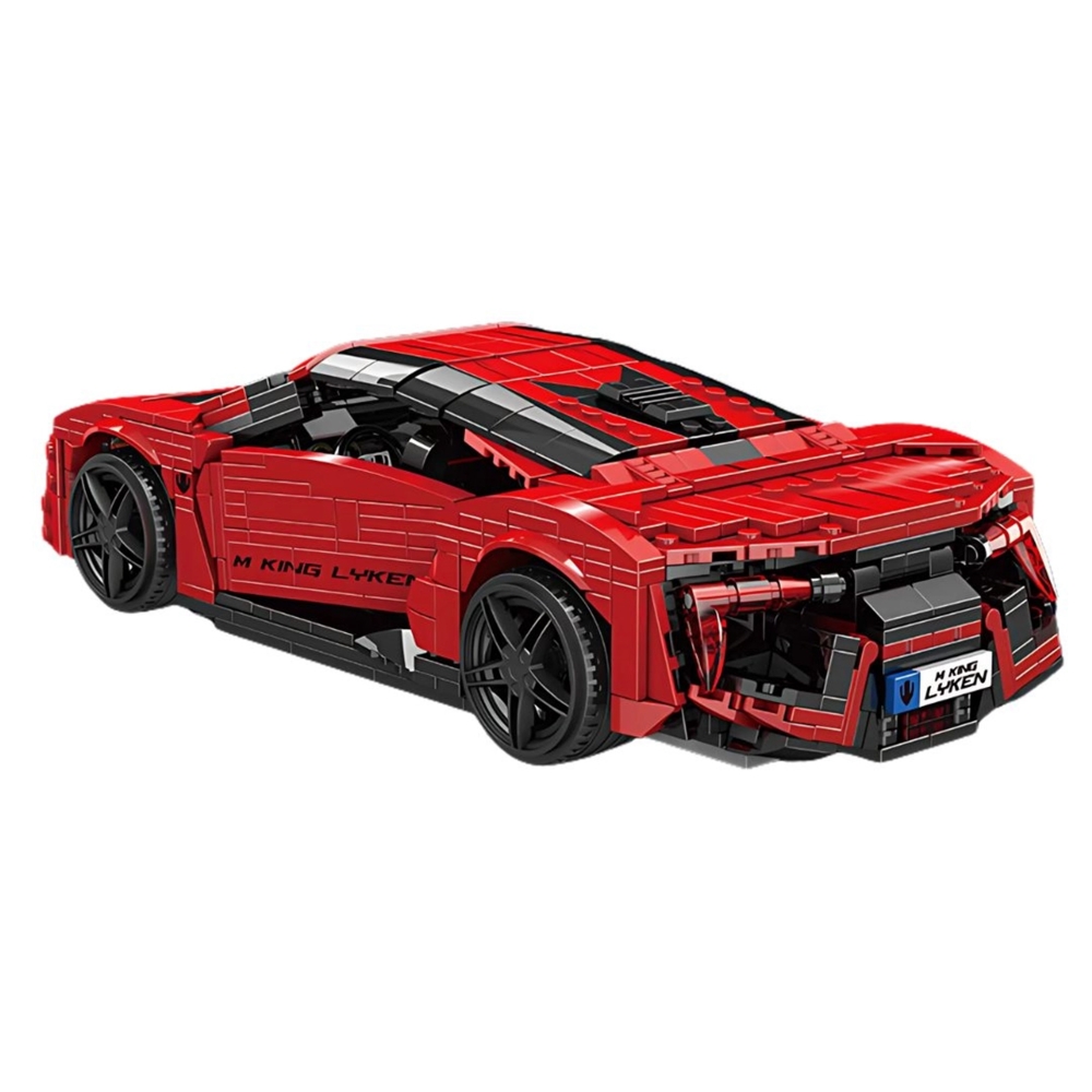 Konstruktorius Sportinis automobilis Raudonas 1311 el.-Žaislai, Konstruktoriai, Lego, statybiniai blokai-e-vaikas