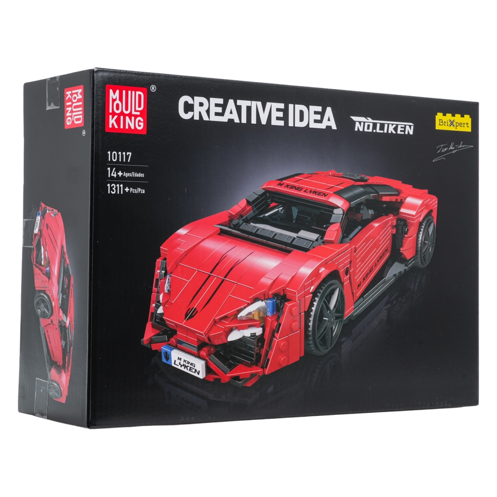 Konstruktorius Sportinis automobilis Raudonas 1311 el.-Žaislai, Konstruktoriai, Lego, statybiniai blokai-e-vaikas