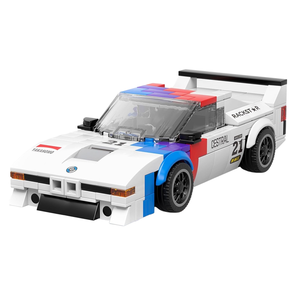 Konstruktorius Sportinis automobilis Baltas 411 el.-Žaislai, Konstruktoriai, Lego, statybiniai blokai-e-vaikas