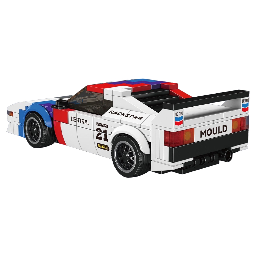 Konstruktorius Sportinis automobilis Baltas 411 el.-Žaislai, Konstruktoriai, Lego, statybiniai blokai-e-vaikas