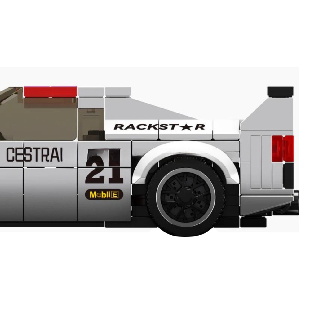 Konstruktorius Sportinis automobilis Baltas 411 el.-Žaislai, Konstruktoriai, Lego, statybiniai blokai-e-vaikas