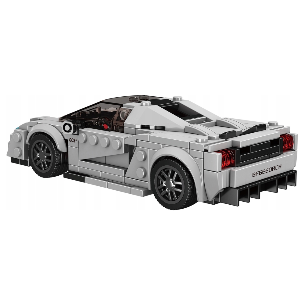 Konstruktorius Sportinis automobilis Sidabrinis 388 el.-Žaislai, Konstruktoriai, Lego, statybiniai blokai-e-vaikas