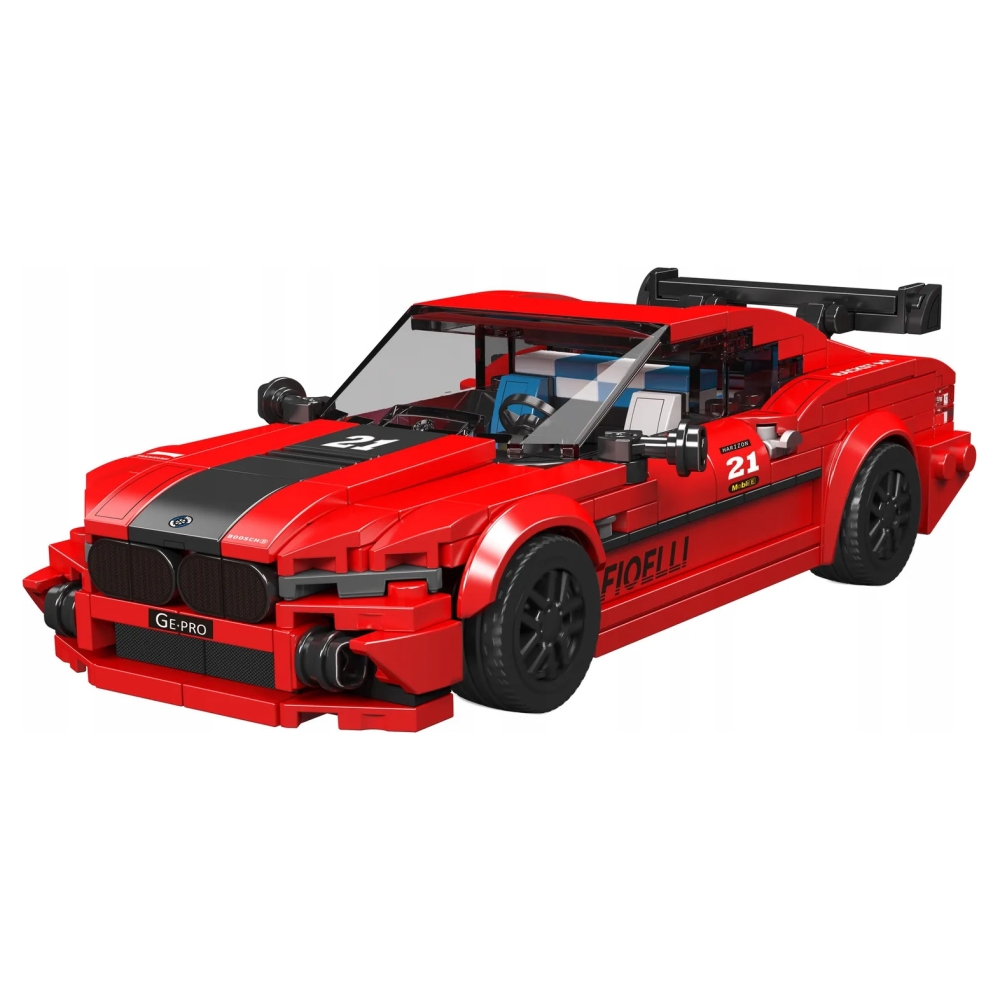 Konstruktorius Sportinis automobilis Raudonas 481el.-Žaislai, Konstruktoriai, Lego, statybiniai blokai-e-vaikas