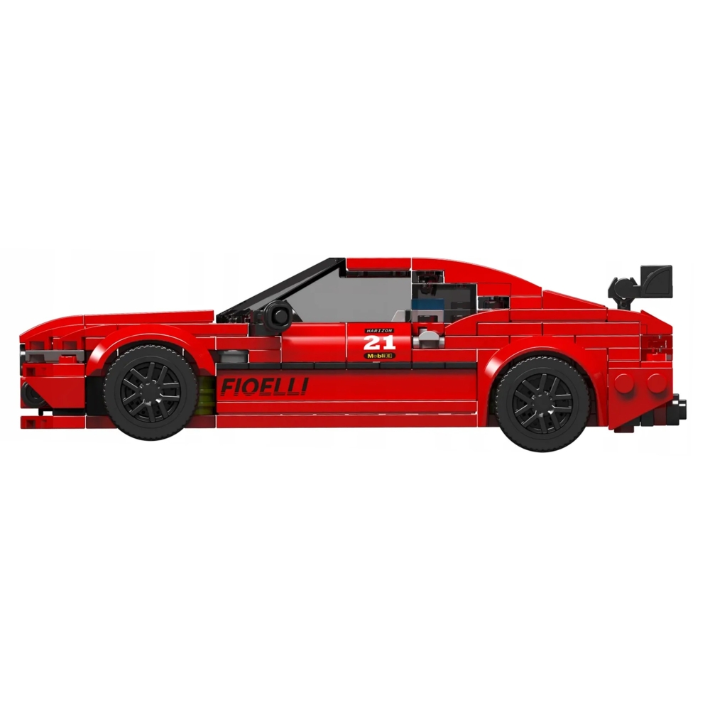 Konstruktorius Sportinis automobilis Raudonas 481el.-Žaislai, Konstruktoriai, Lego, statybiniai blokai-e-vaikas