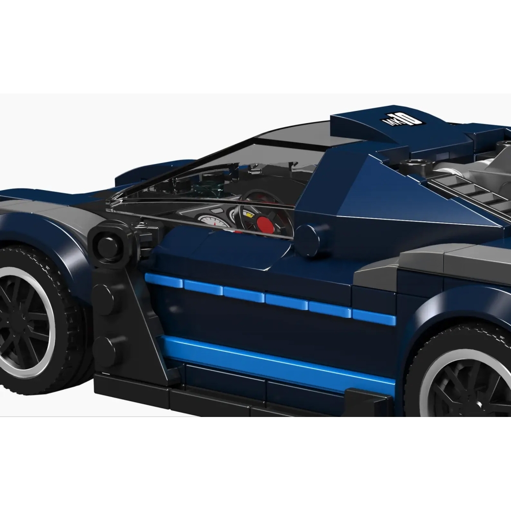Konstruktorius Sportinis automobilis Juodas 405 el.-Žaislai, Konstruktoriai, Lego, statybiniai blokai-e-vaikas