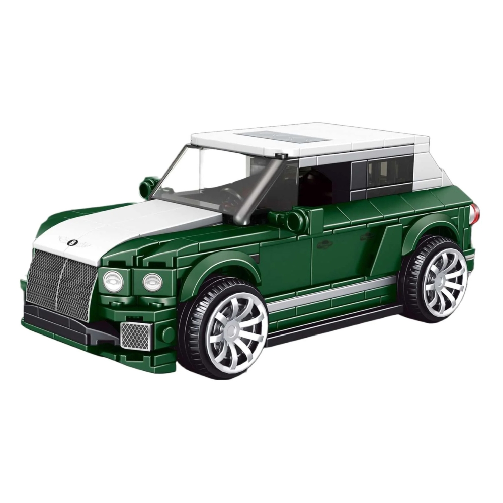 Konstruktorius Žalias automobilis 443 el.-Žaislai, Konstruktoriai, Lego, statybiniai blokai-e-vaikas