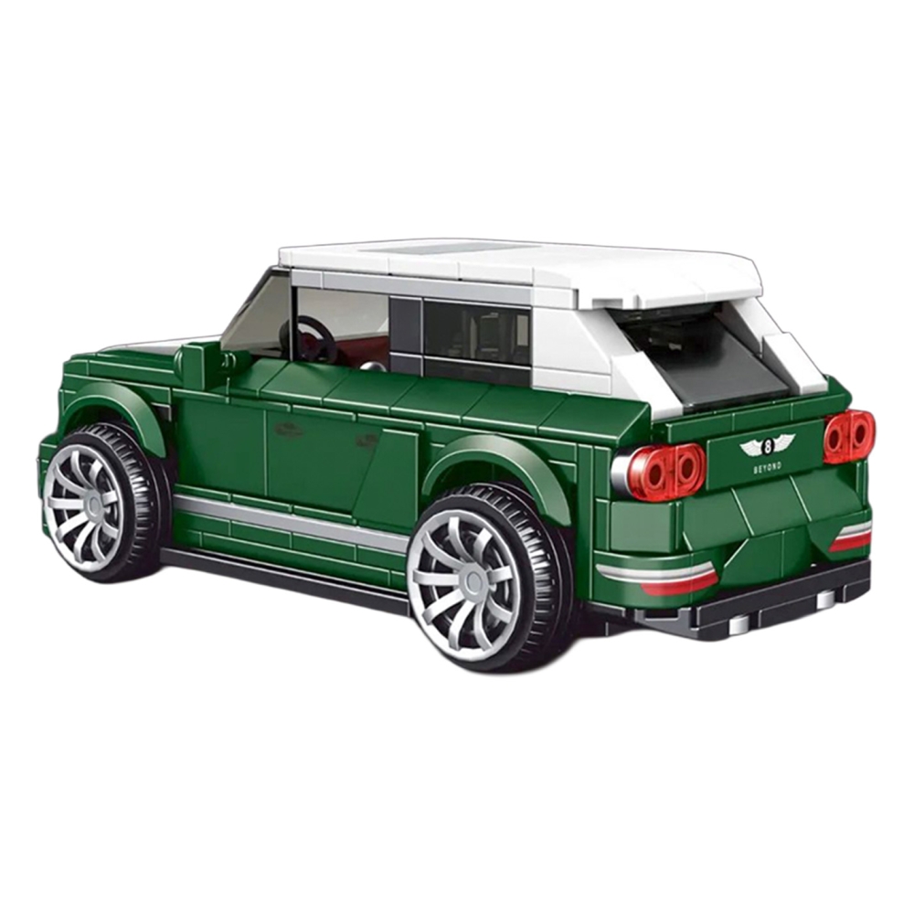 Konstruktorius Žalias automobilis 443 el.-Žaislai, Konstruktoriai, Lego, statybiniai blokai-e-vaikas