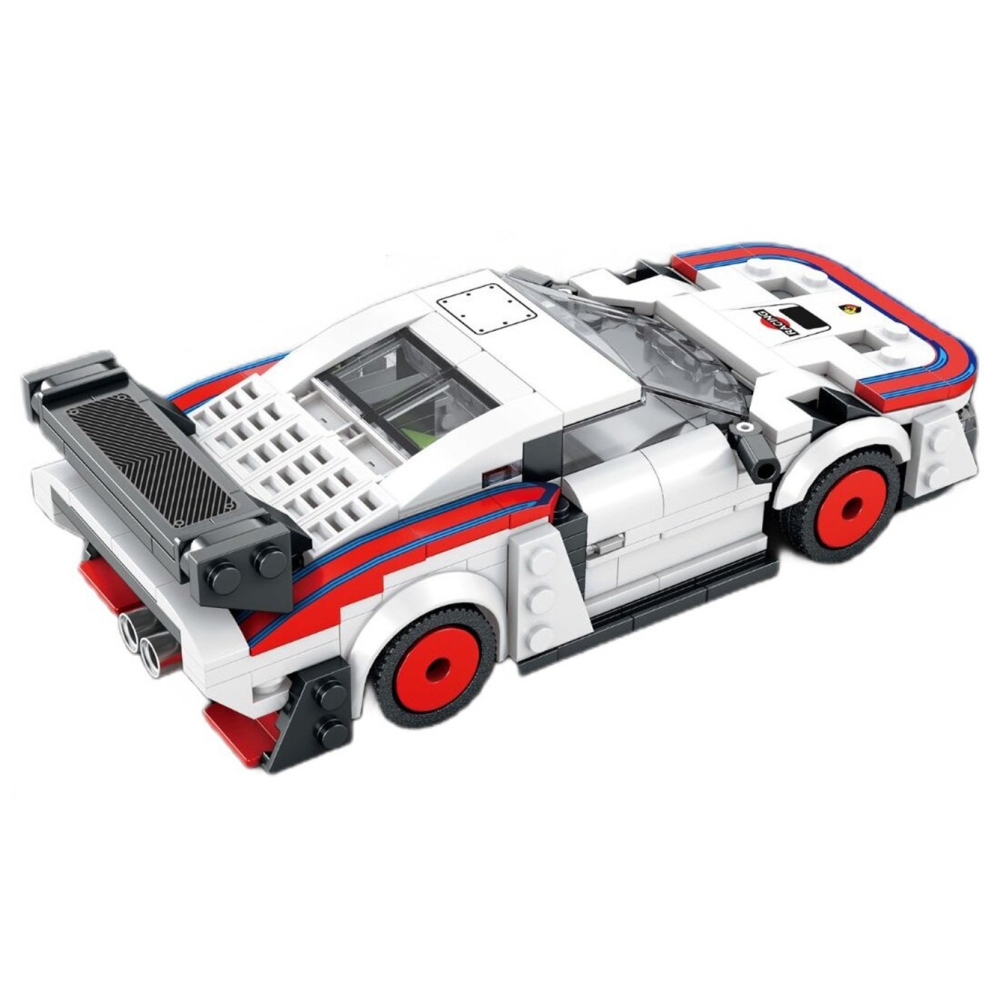 Konstruktorius Sportinis automobilis Baltas 346el.-Žaislai, Konstruktoriai, Lego, statybiniai blokai-e-vaikas