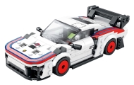 Zestaw Klocków Auto Sportowe Białe 346el.