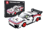 Zestaw Klocków Auto Sportowe Białe 346el.