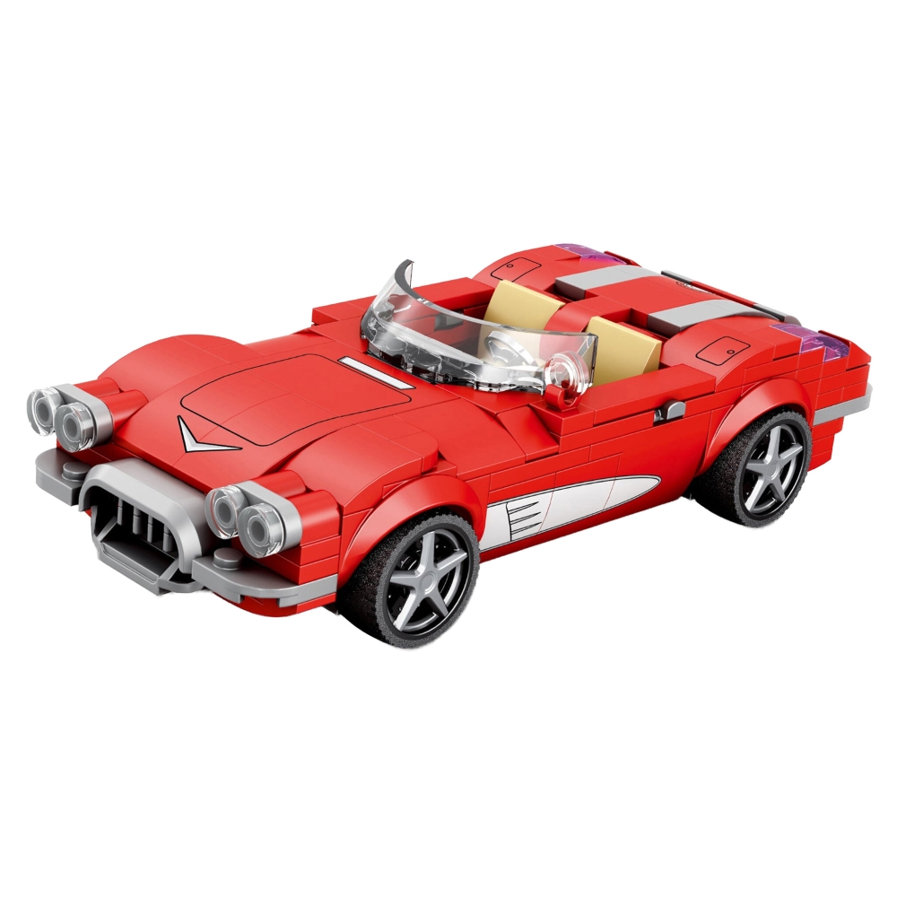Konstruktorius Convertible Red automobilis 311el.-Žaislai, Konstruktoriai, Lego, statybiniai blokai-e-vaikas