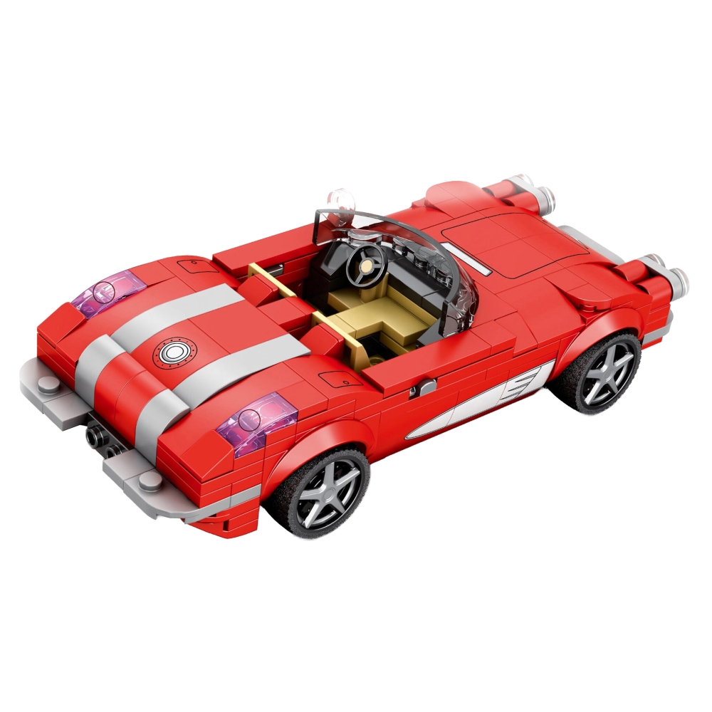 Konstruktorius Convertible Red automobilis 311el.-Žaislai, Konstruktoriai, Lego, statybiniai blokai-e-vaikas