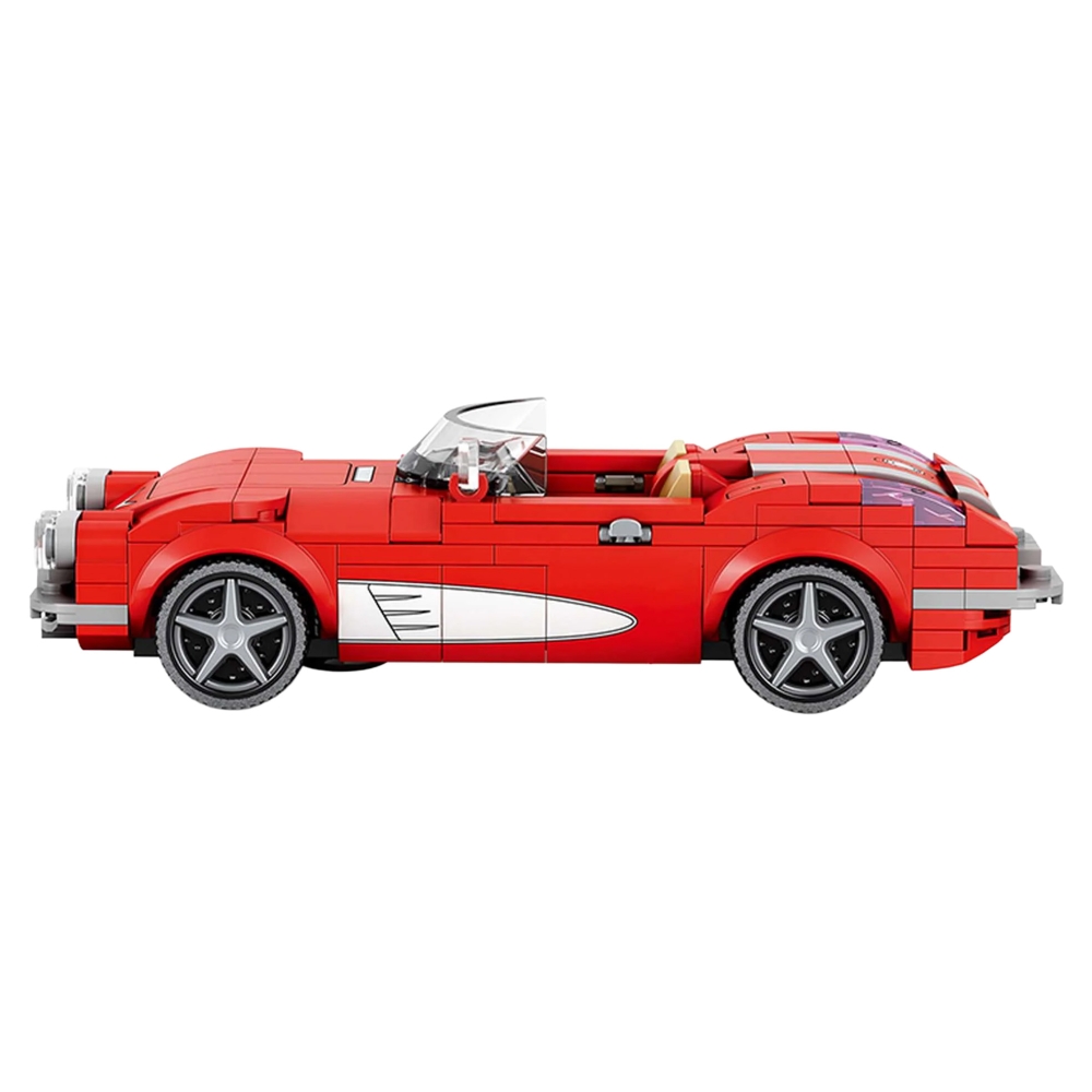 Konstruktorius Convertible Red automobilis 311el.-Žaislai, Konstruktoriai, Lego, statybiniai blokai-e-vaikas