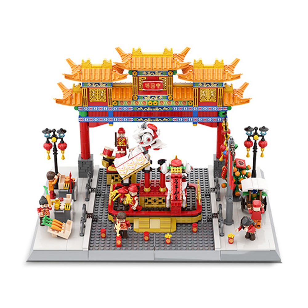 Konstruktorius Kinijos miestas 1245 el.-Žaislai, Konstruktoriai, Lego, statybiniai blokai-e-vaikas