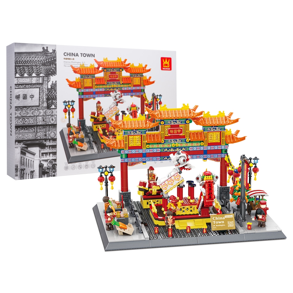 Konstruktorius Kinijos miestas 1245 el.-Žaislai, Konstruktoriai, Lego, statybiniai blokai-e-vaikas
