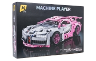 Zestaw Klocków Auto Sportowe Różowe 1132el.