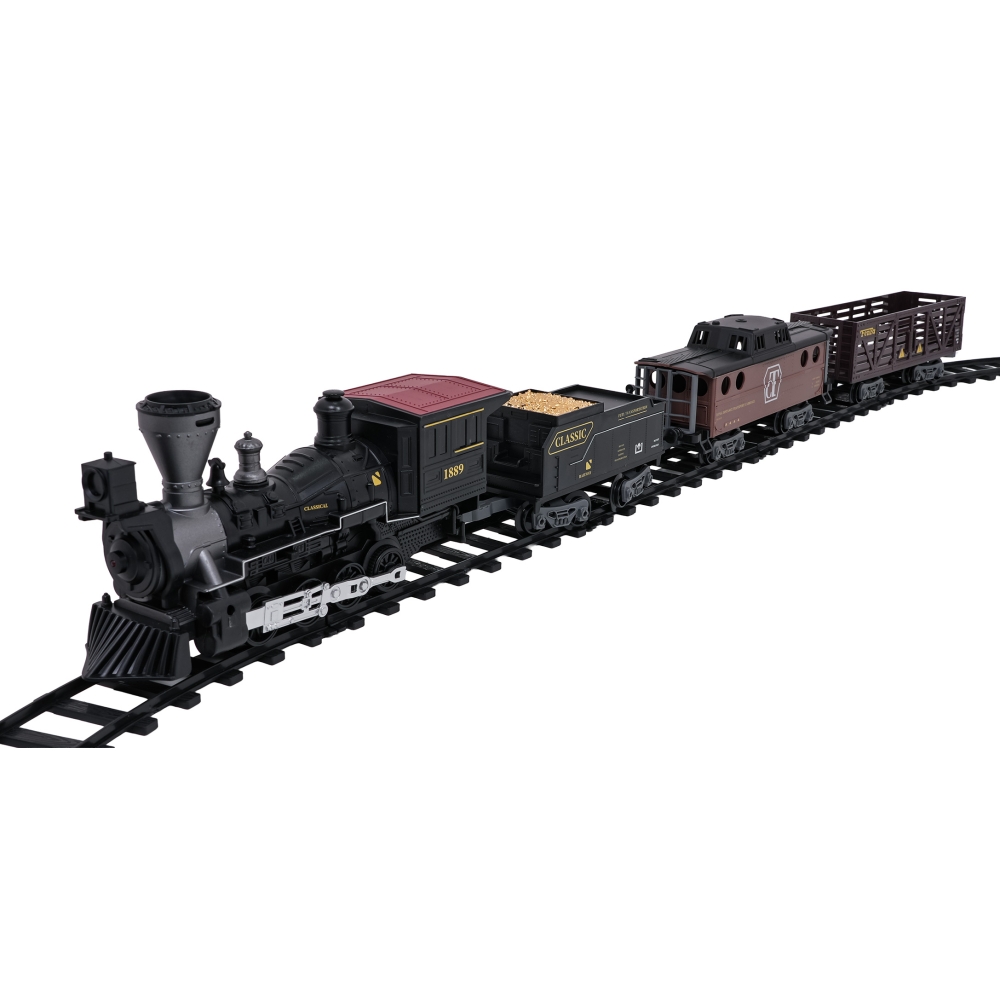 Transportowa Kolejka Retro z Funkcją Świateł, Dźwięku i Dymu 172cm