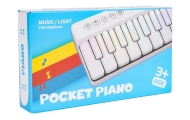 Nešiojamas pianinas, baltas