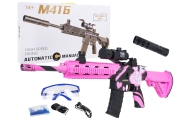 Karabin M416 Różowy na Kulki Wodne + Akcesoria