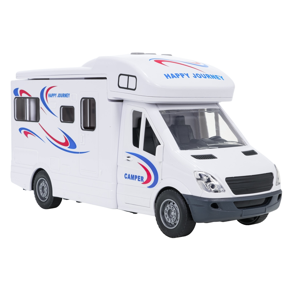 Baltas kemperis su šviesomis ir garso funkcija-Žaislai, Auto ir transporto žaislai, Mašinos-e-vaikas