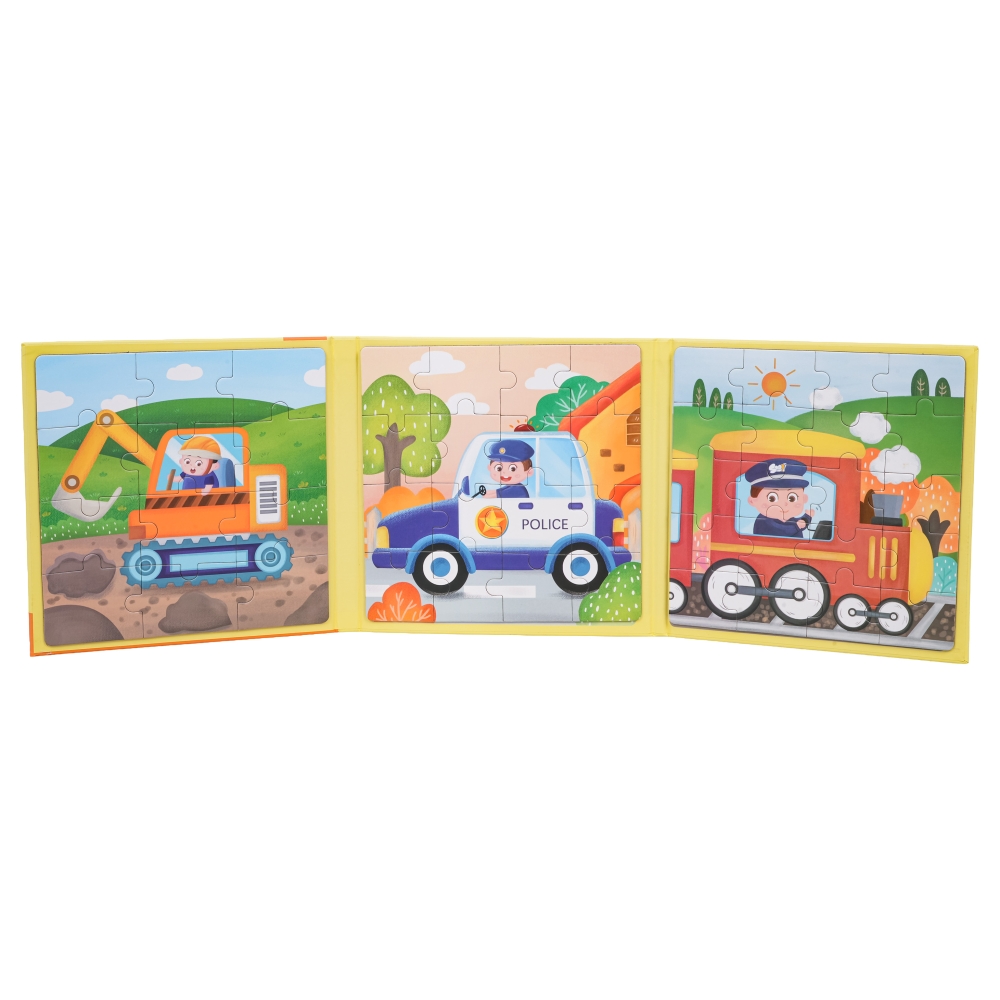 Magnetinės dėlionės Transporto priemonės-Žaislai, Dėlionės, Magnetinės dėlionės-e-vaikas