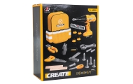 Meistro rinkinys Geltonas + kuprinė-Žaislai, Profesijos, buities žaislai, Meistro žaislai-e-vaikas