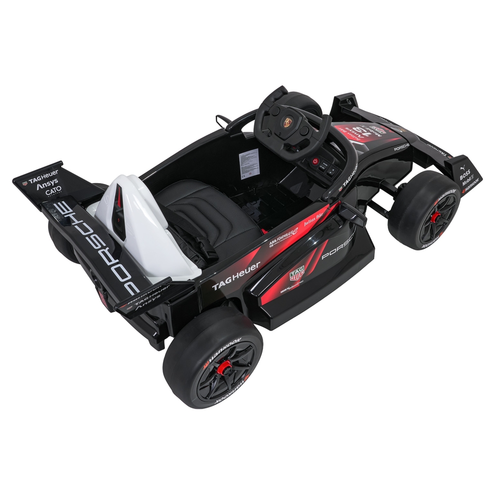 Elektromobilis Porsche Formula E, Red-Elektromobiliai vaikams, Mašinos-e-vaikas
