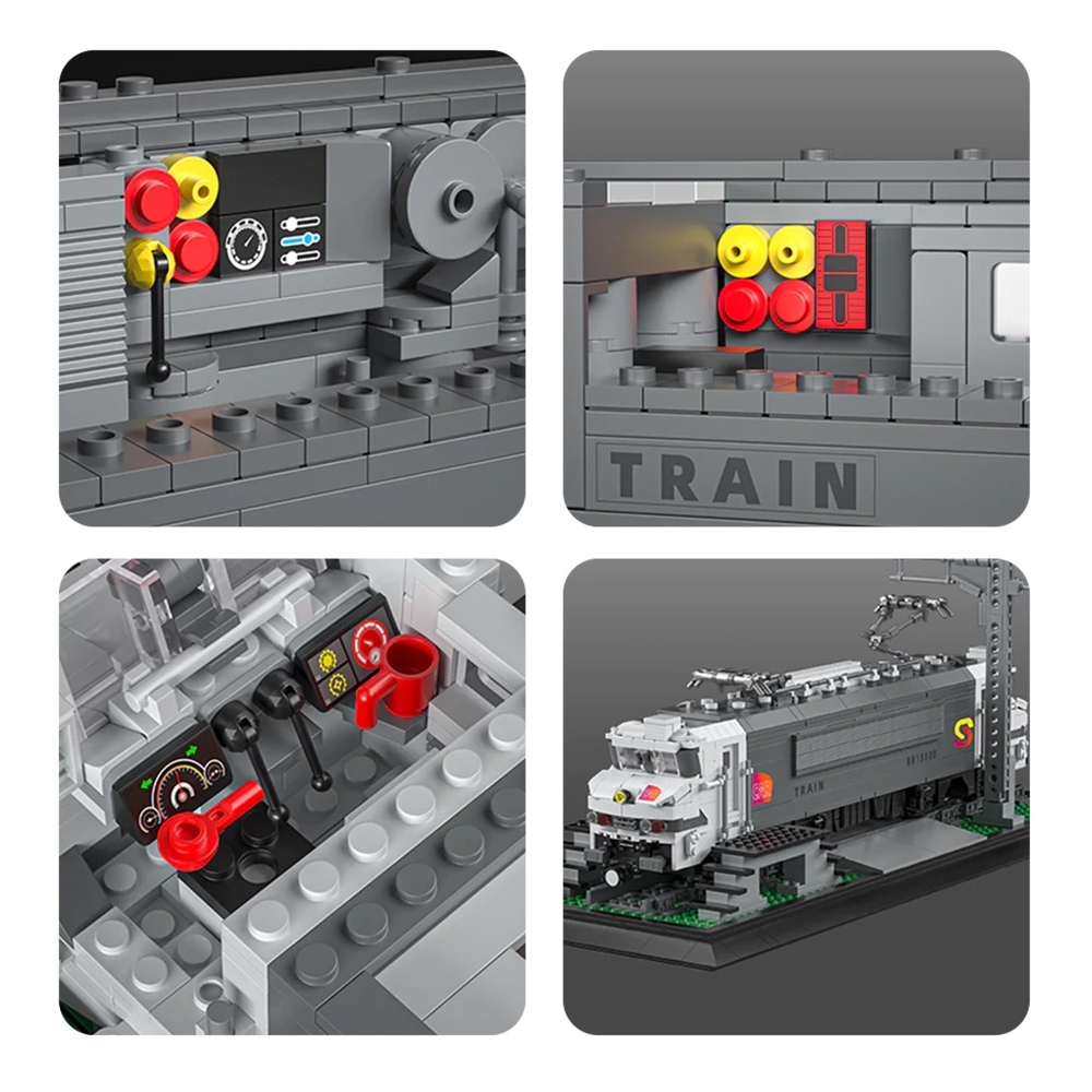 Konstruktorius Lokomotyvo rinkinys 2053 el.-Žaislai, Konstruktoriai, Lego, statybiniai blokai-e-vaikas