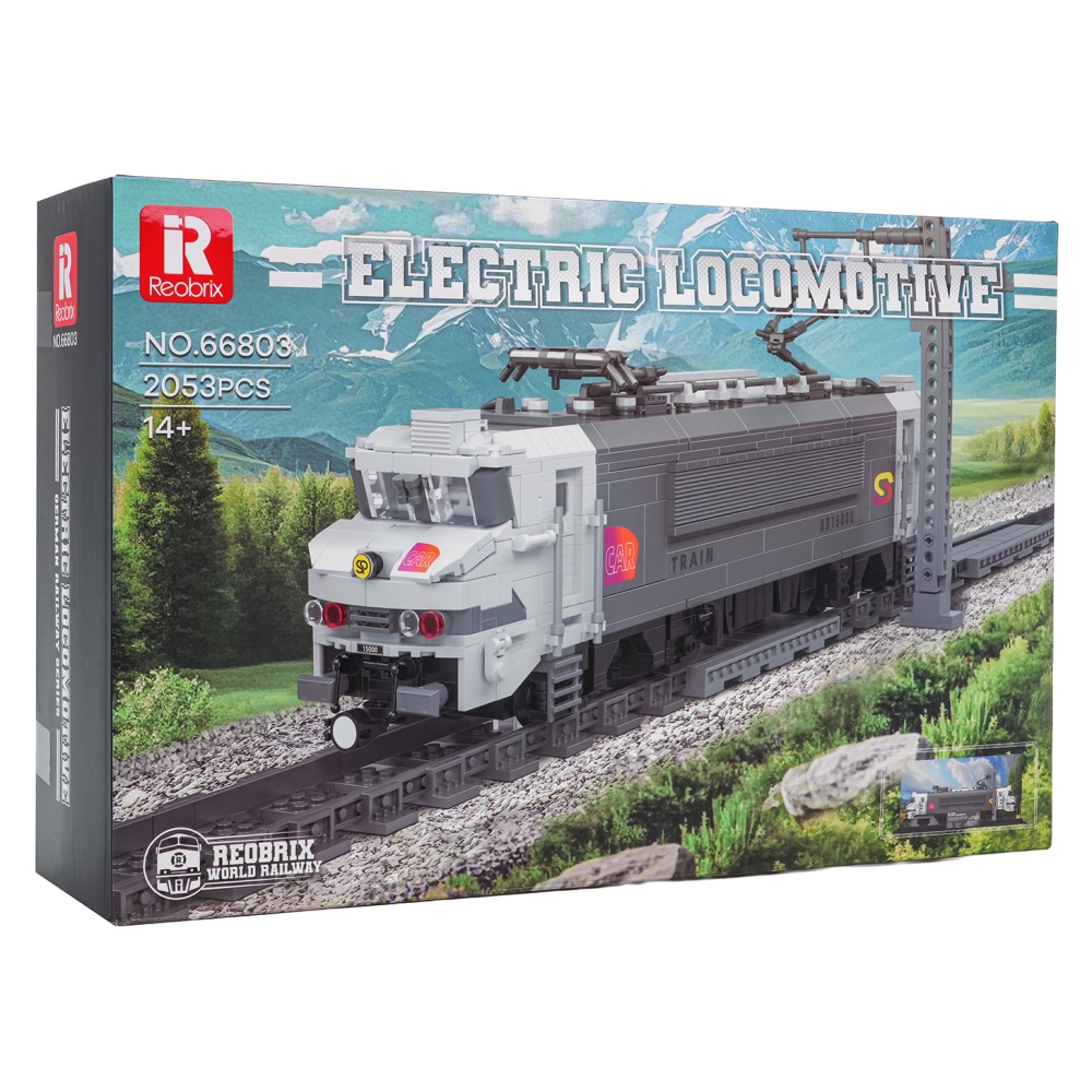 Konstruktorius Lokomotyvo rinkinys 2053 el.-Žaislai, Konstruktoriai, Lego, statybiniai blokai-e-vaikas
