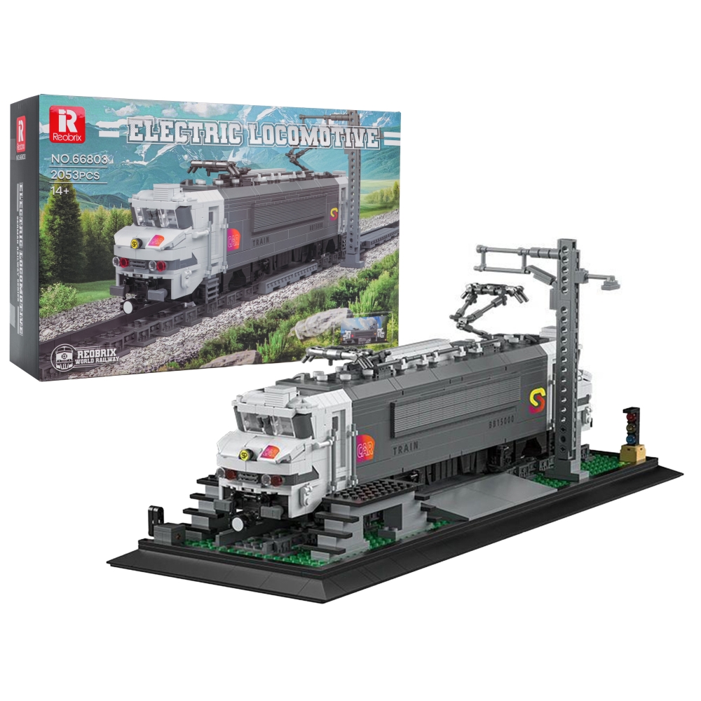 Konstruktorius Lokomotyvo rinkinys 2053 el.-Žaislai, Konstruktoriai, Lego, statybiniai blokai-e-vaikas