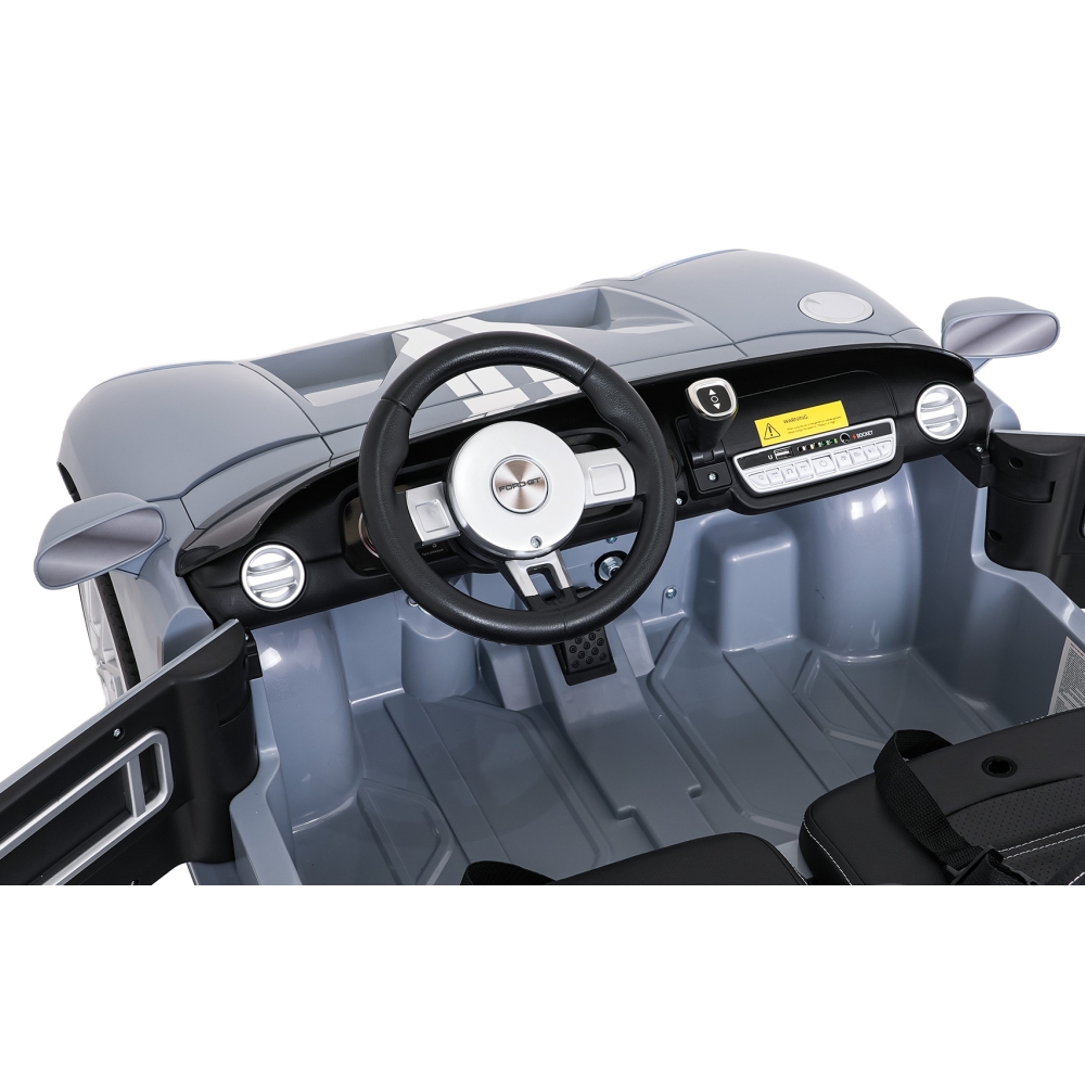 Elektromobilis Ford GT, Grey-Elektromobiliai vaikams, Mašinos-e-vaikas