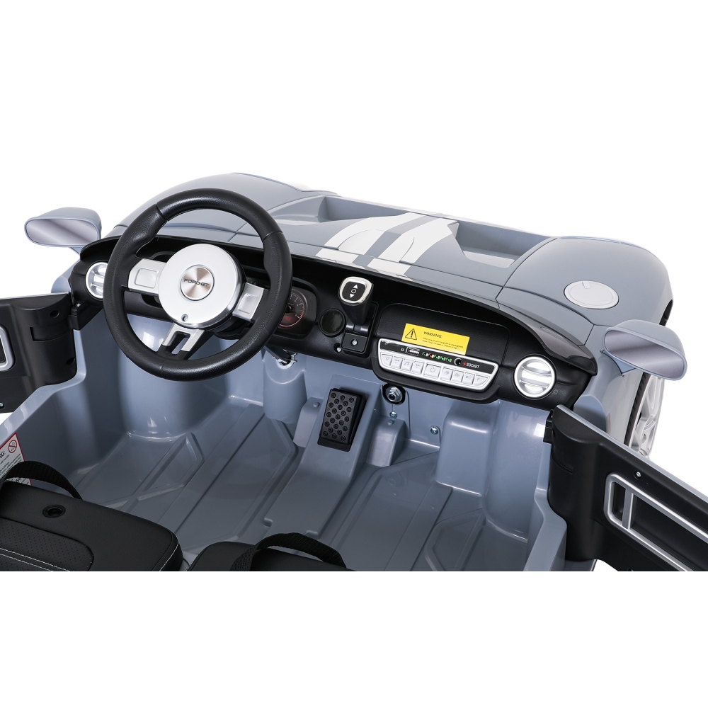 Elektromobilis Ford GT, Grey-Elektromobiliai vaikams, Mašinos-e-vaikas