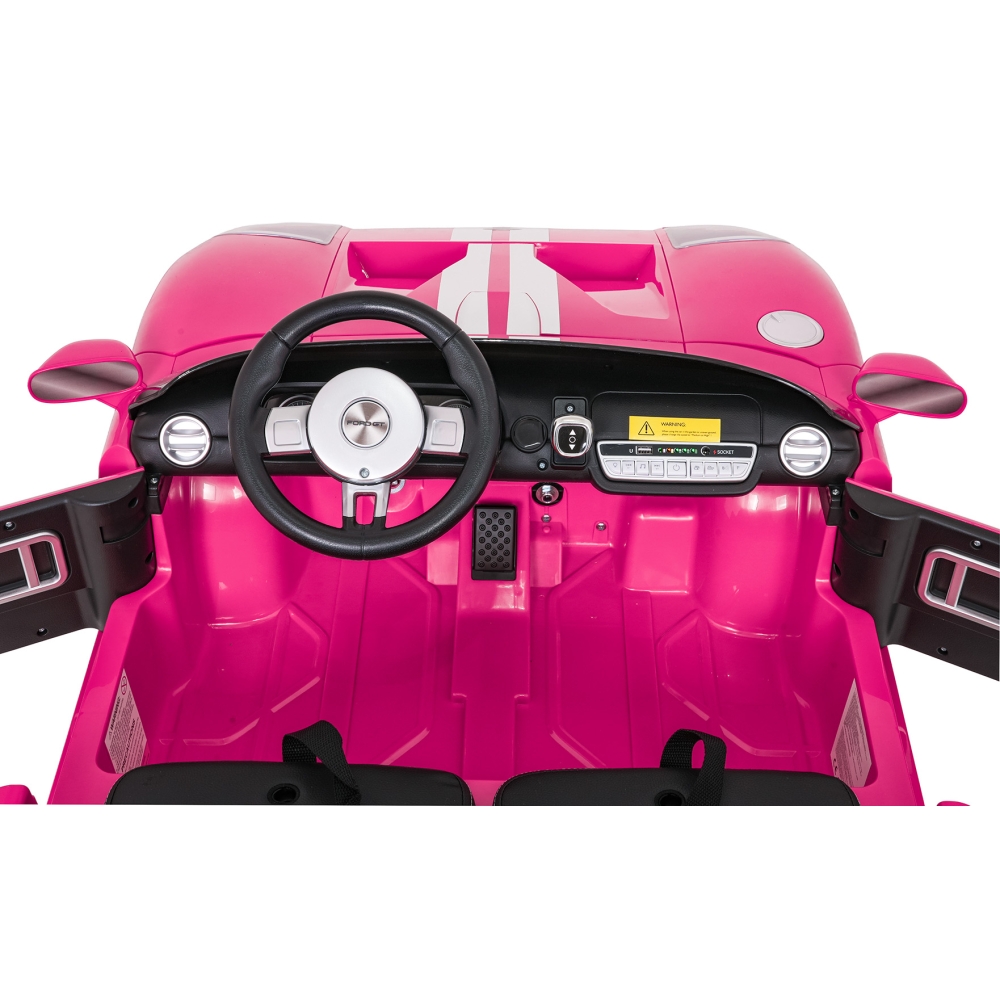 Elektromobilis Ford GT, Pink-Elektromobiliai vaikams, Mašinos-e-vaikas