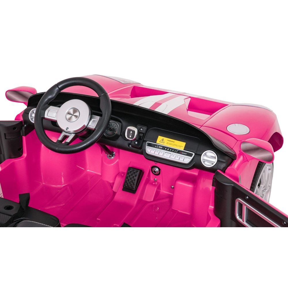 Elektromobilis Ford GT, Pink-Elektromobiliai vaikams, Mašinos-e-vaikas