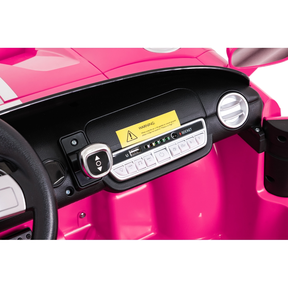 Elektromobilis Ford GT, Pink-Elektromobiliai vaikams, Mašinos-e-vaikas
