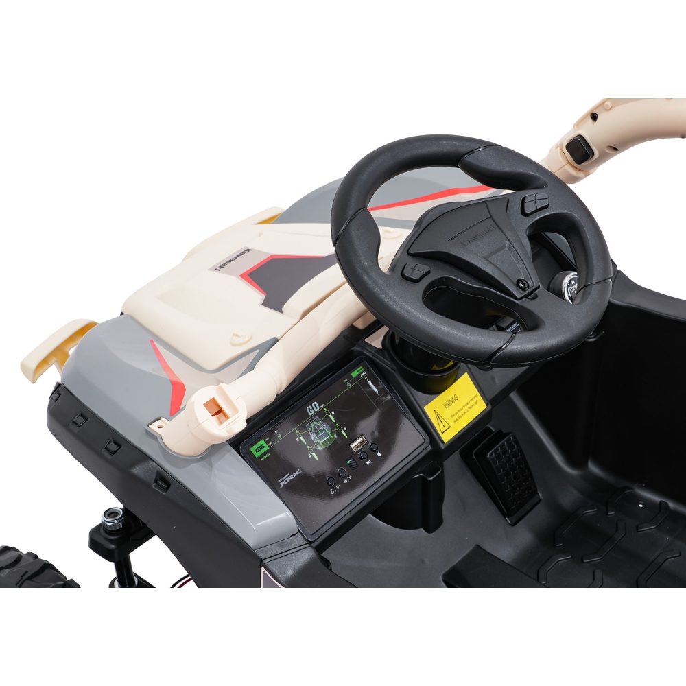 Elektrinis Buggy Kawasaki TERYX KRX1000, Khaki-Elektromobiliai vaikams, Keturračiai ir bagiai-e-vaikas