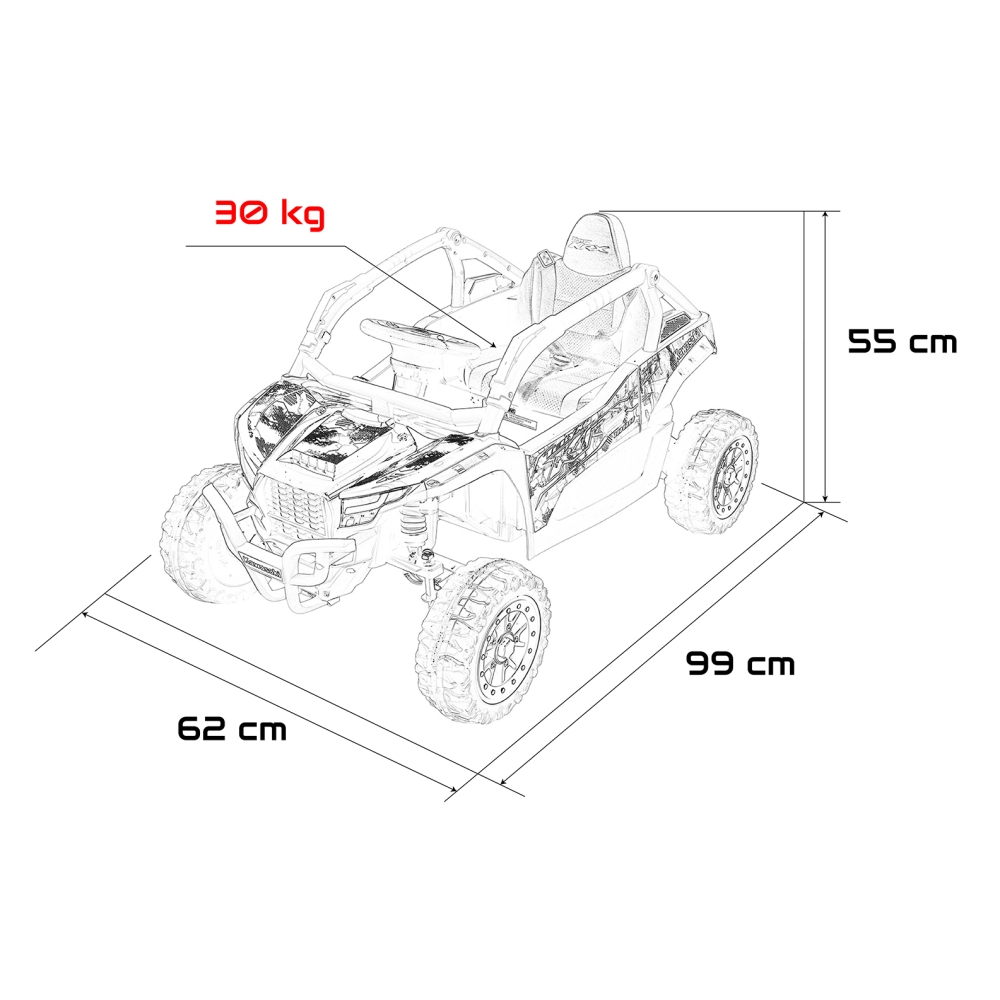 Elektrinis Buggy Kawasaki TERYX KRX1000, Khaki-Elektromobiliai vaikams, Keturračiai ir bagiai-e-vaikas