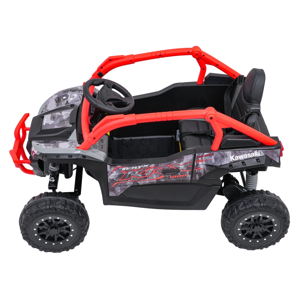 Elektrinis Buggy Kawasaki TERYX KRX1000, Red-Elektromobiliai vaikams, Keturračiai ir bagiai-e-vaikas
