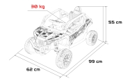 Elektrinis Buggy Kawasaki TERYX KRX1000, Red-Elektromobiliai vaikams, Keturračiai ir bagiai-e-vaikas