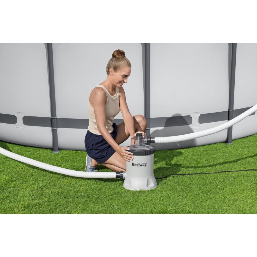 Siurblys Polysphere FlowClear 1500gal filtro kasetės BESTWAY