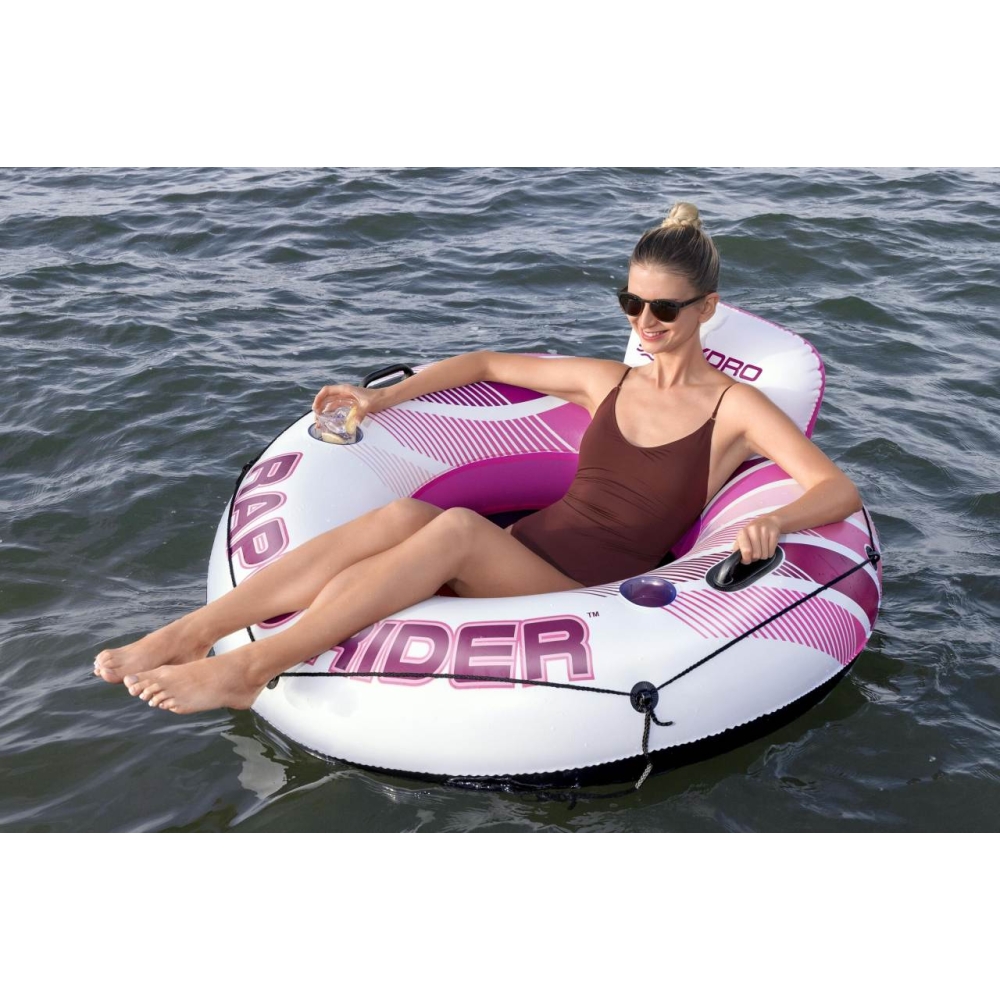 Plaukimo ratas Bestway RAPID RIDER, rožinis, 135 cm-Žaislai, Lauko žaislai, Pripučiami ratai, žaislai, čiužiniai-e-vaikas