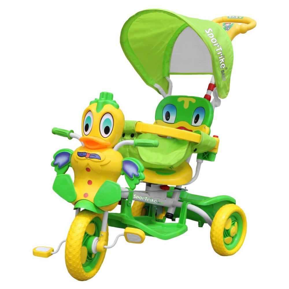Vaikiškas triratis Duck Bike žalias-Judėjimui, Triratukai vaikams-e-vaikas