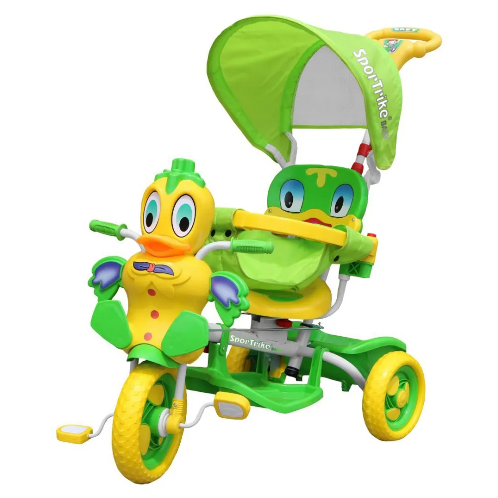 Vaikiškas triratis Duck Bike žalias-Judėjimui, Triratukai vaikams-e-vaikas