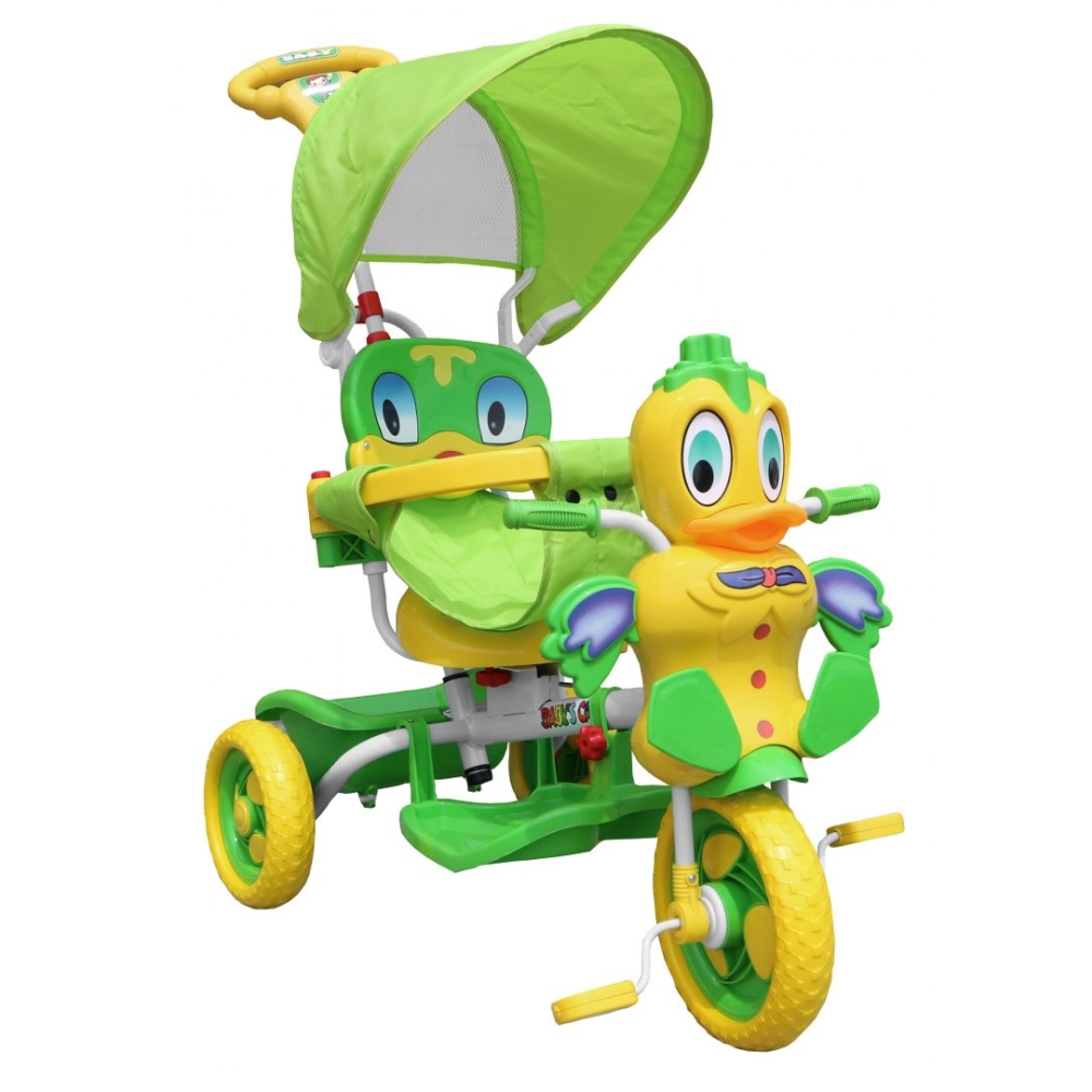 Vaikiškas triratis Duck Bike žalias-Judėjimui, Triratukai vaikams-e-vaikas