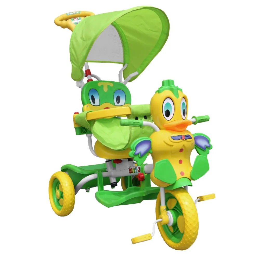 Vaikiškas triratis Duck Bike žalias-Judėjimui, Triratukai vaikams-e-vaikas