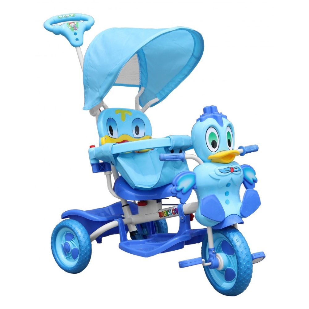 Vaikiškas triratis Duck Bike mėlynas-Judėjimui, Triratukai vaikams-e-vaikas