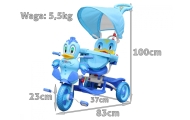 Vaikiškas triratis Duck Bike mėlynas-Judėjimui, Triratukai vaikams-e-vaikas